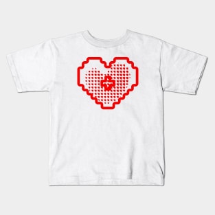 Hearts Valentines Day, Valentines Day, 3D Heart Shirt, Cute Valentine Shirt, Valentines Day Gift, Cheetah Valentine Kids T-Shirt